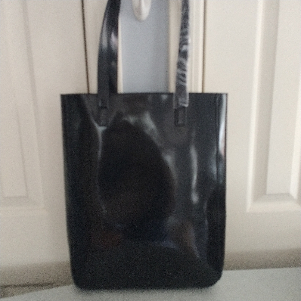 Givenchy Parfums Black Patent Tote Bag